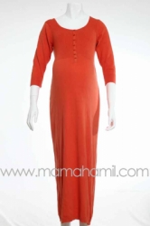gamis hamil rajut orange  GMS 91  large